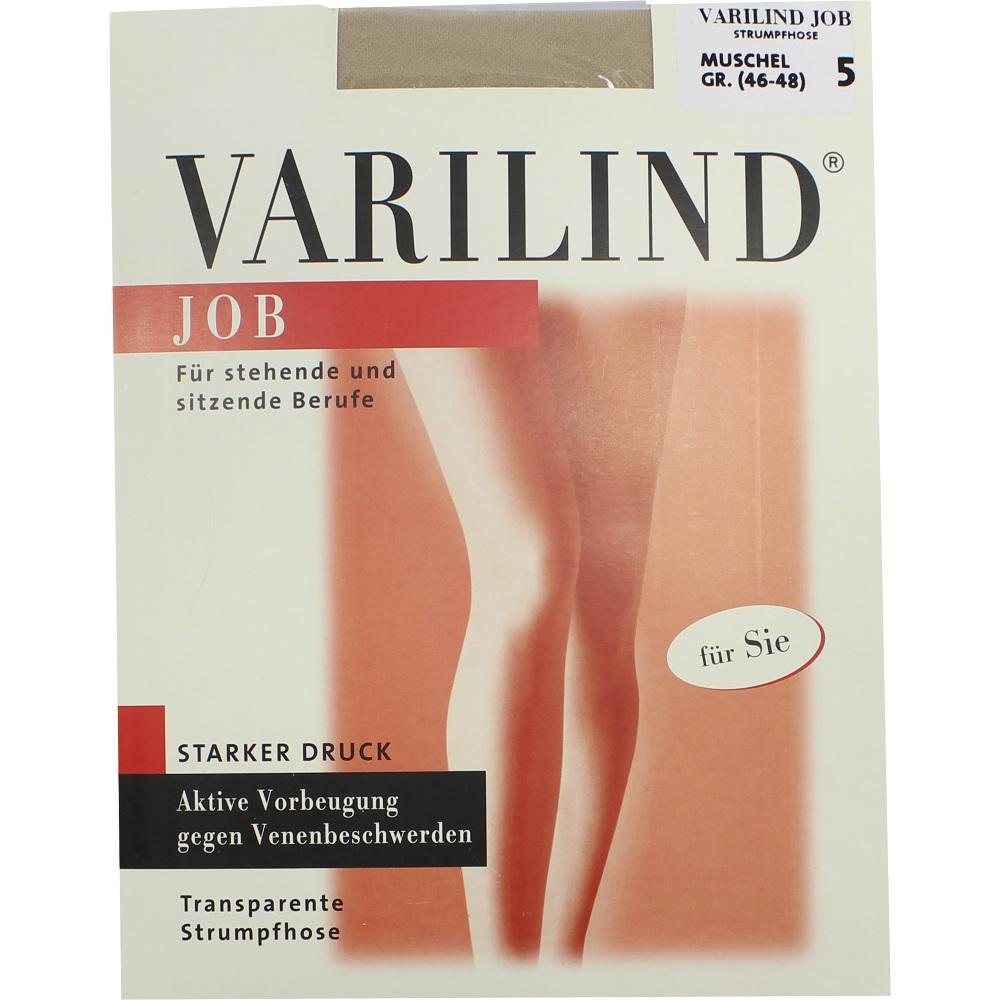 Verpackung einer transparenten Strumpfhose für Berufe mit langem Stehen oder Sitzen.